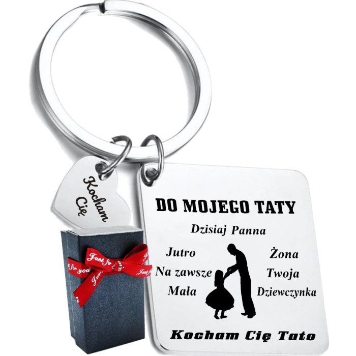Breloczek do Kluczy dla Taty od Córki Prezent z Grawerem